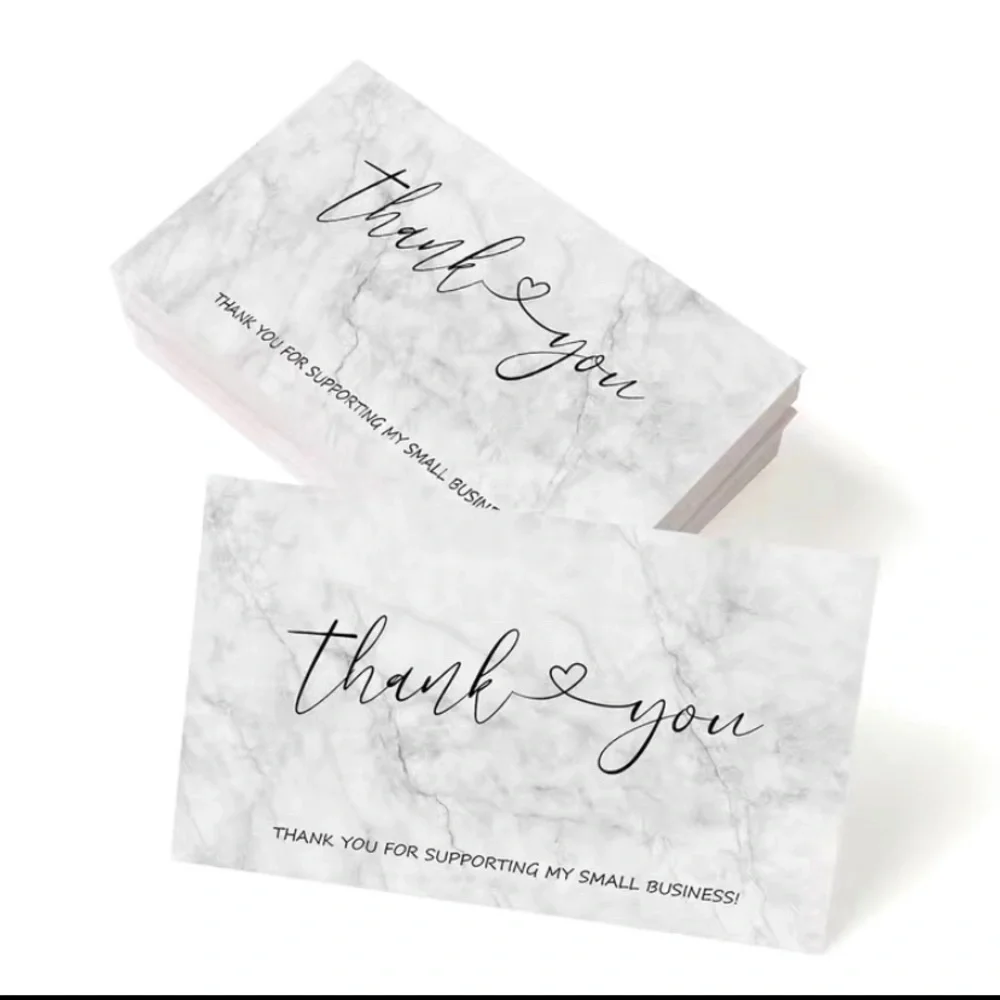 50‎ pieces thank you cards